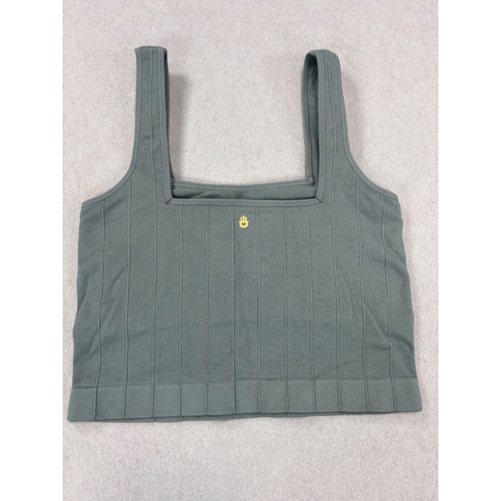 Spiritual Gangster Amara Wide Rib Seamless Tank Winter‎ Thyme size XS/S